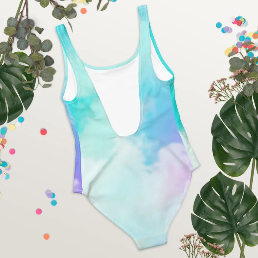 Blur Cloud Rainbow Design one piece Swimsuit - V2 product image (4)