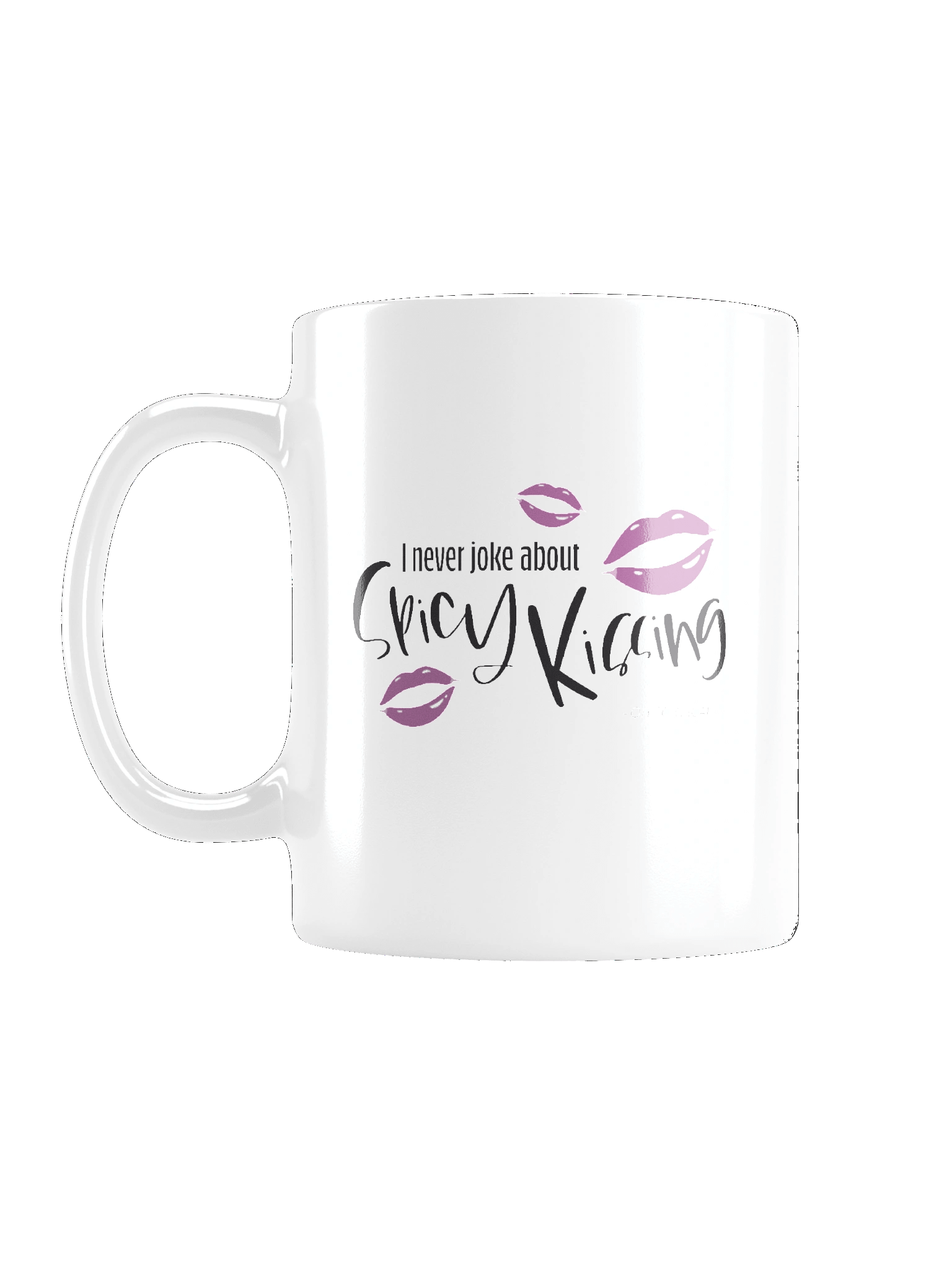 I Never Joke About Spicy Kissing White Glossy Mug product image (1)