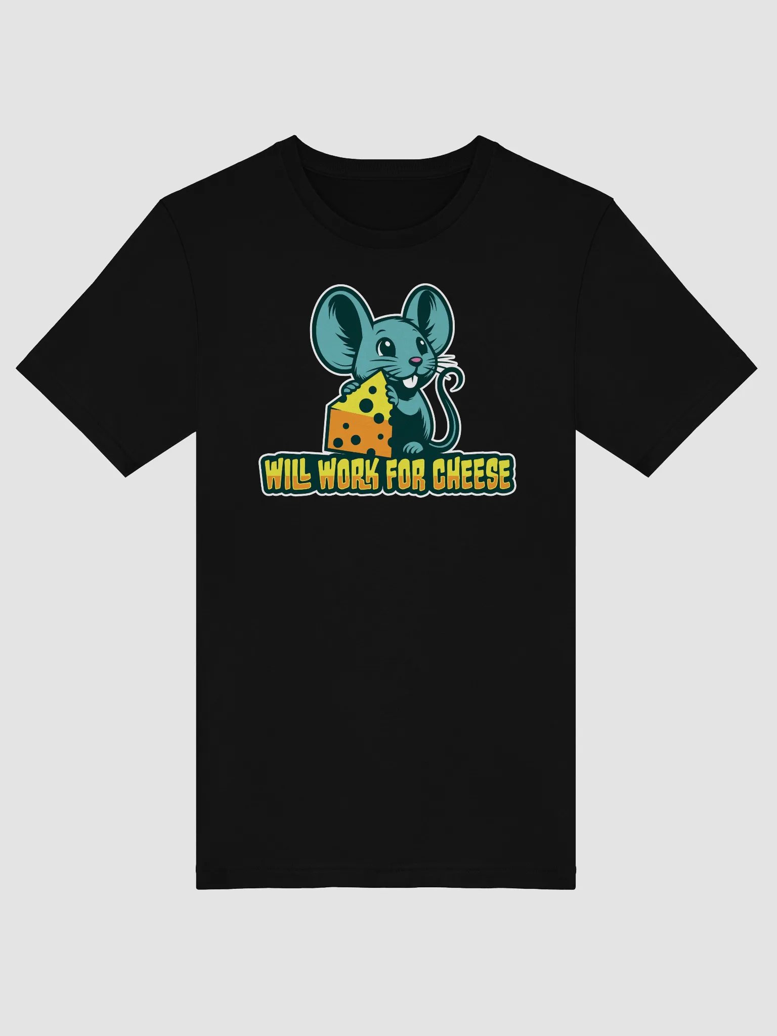 Cheese Man Tee – Will Work for Cheese Mouse Shirt product image (3)