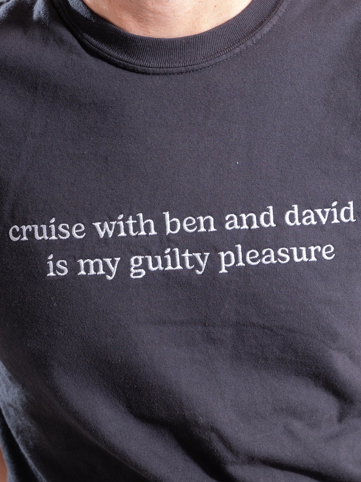 Women's Cruise With Ben & David is my Guilty Pleasure Embroidered T-Shirt product image (10)