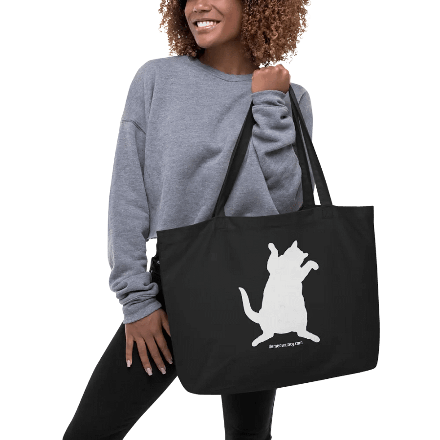 Dancing Demeowcracy Cat Tote Bag product image (4)