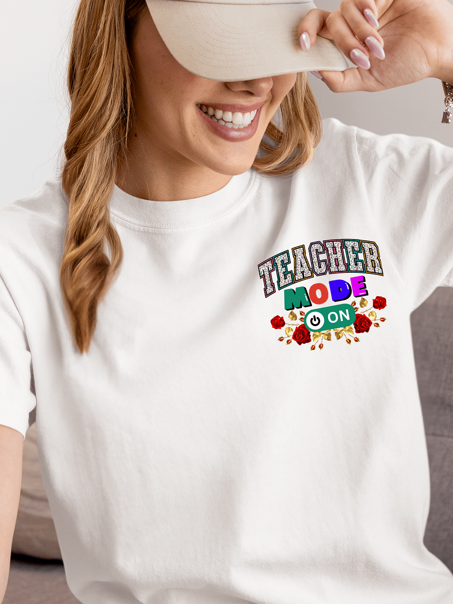 Teacher Mode On, Floral Teachers Comfort Colors T-shirt product image (28)