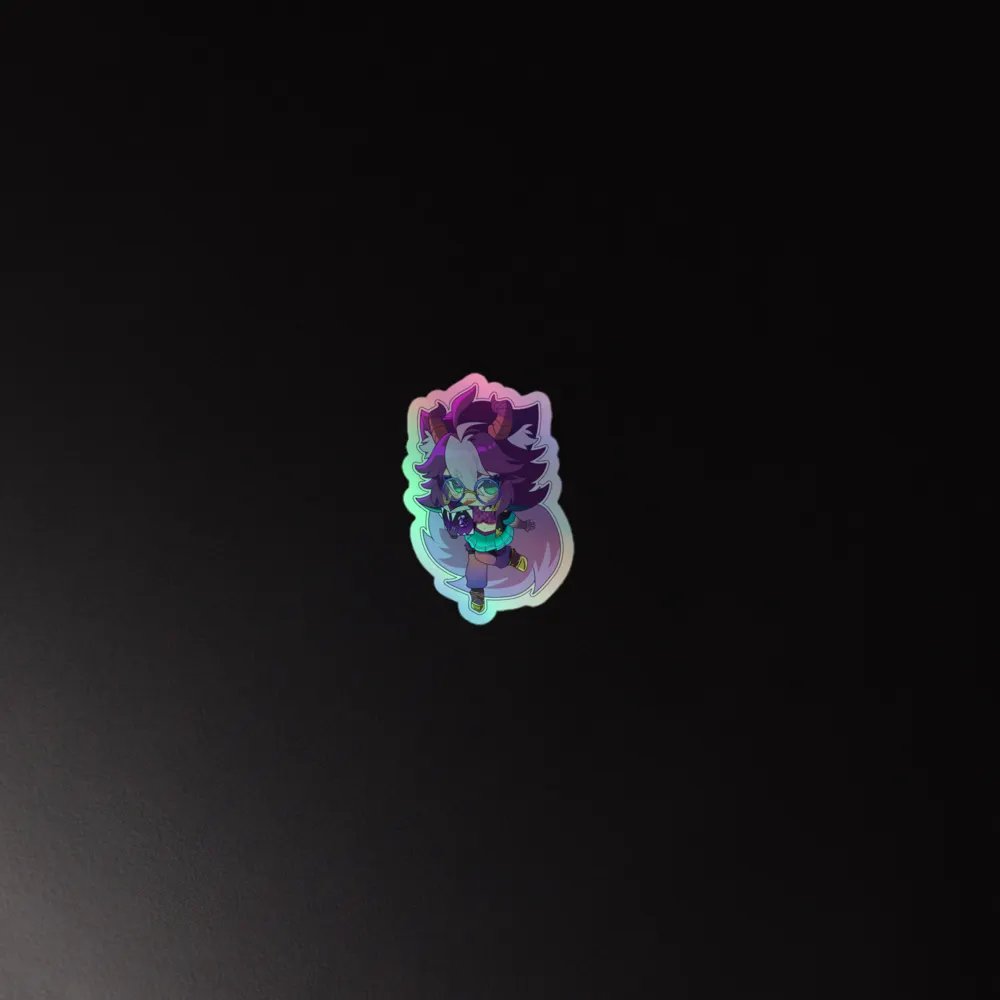 Loki with a Book Holo Sticker (Multiple Sizes) product image (2)