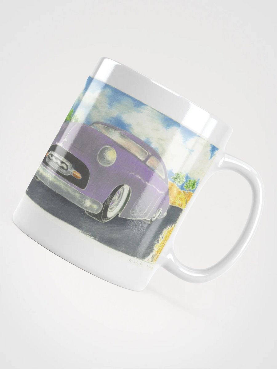 Two Cars White Glossy Mug product image (5)