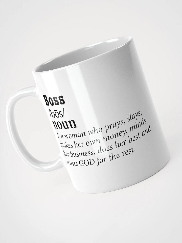Boss White Glossy Mug product image (1)