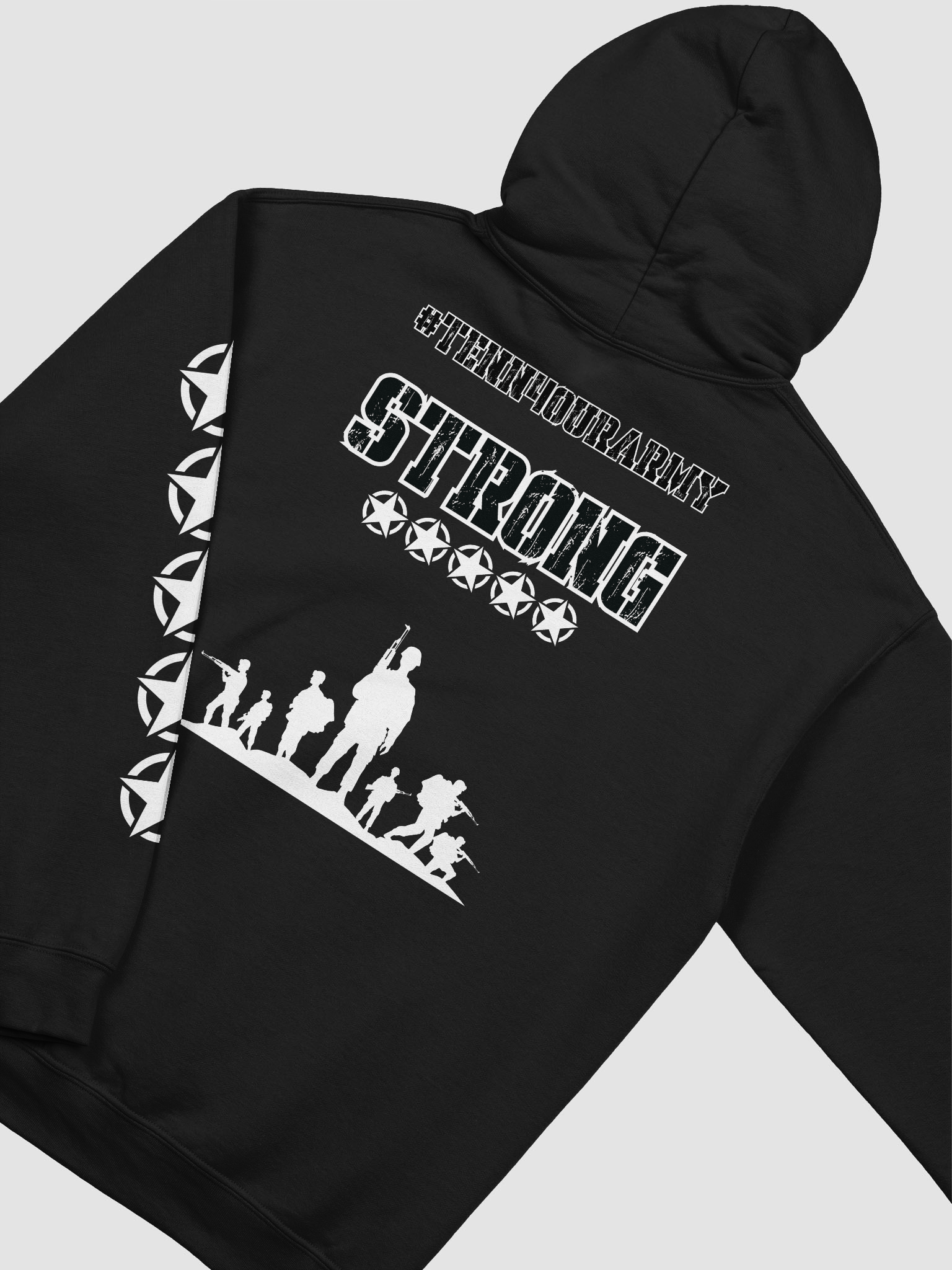 #TENN4OURARMY HOODIE - Black Camo product image (19)