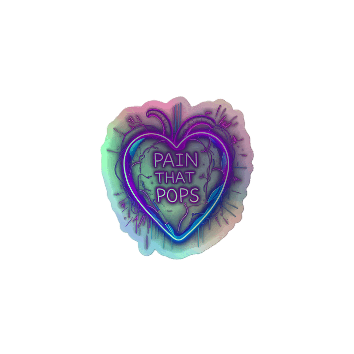 Bleed Neon (Pain That Pops) Holographic Stickers product image (1)