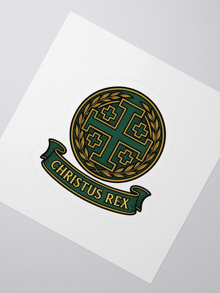 Jerusalem Cross Christus Rex sticker product image (6)