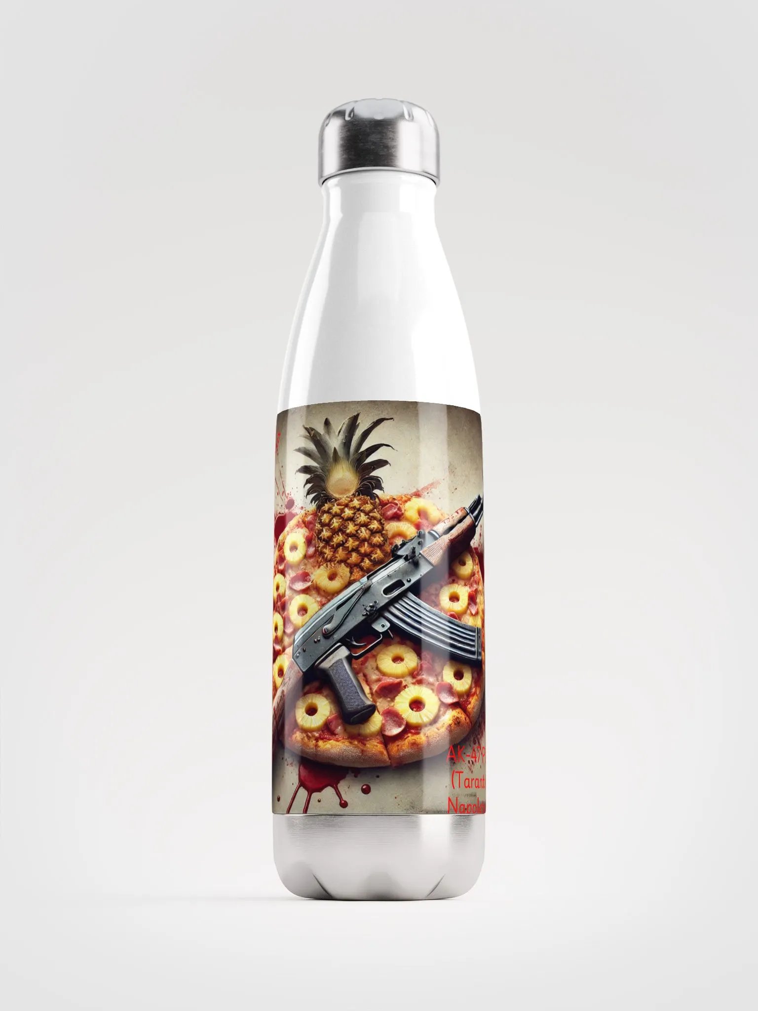 AK-47 Pizza Water Bottle product image (1)