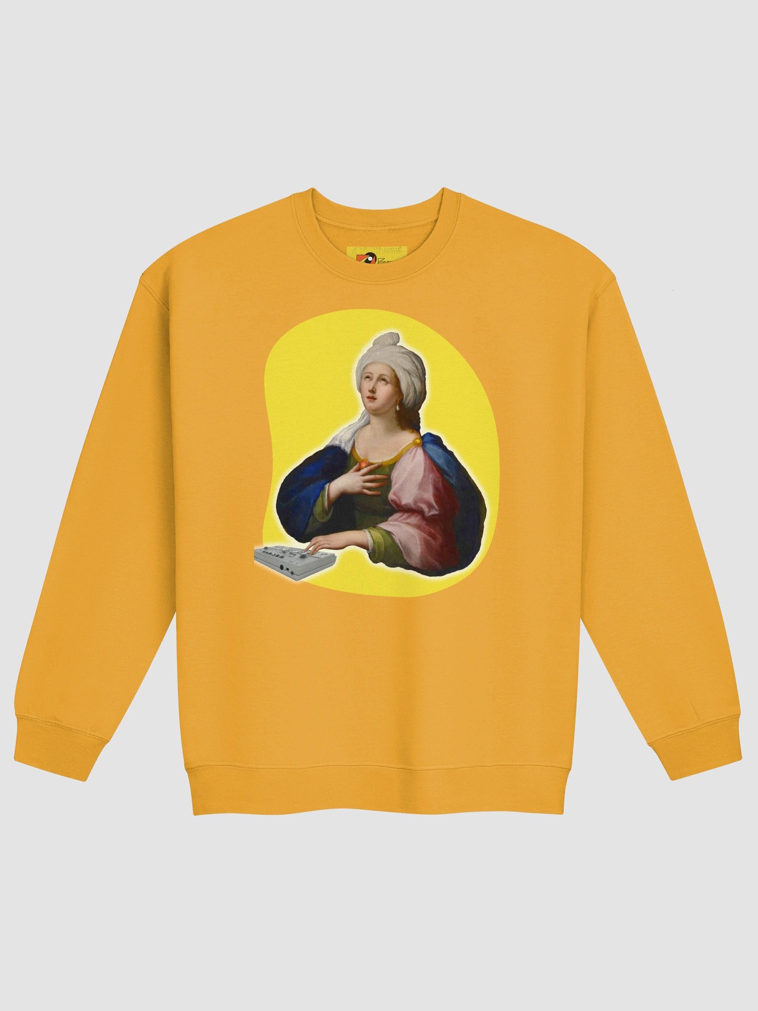 Santa Cecilia’s Acid Mass, by Frank Fonik Techno EDM Classic Crewneck Sweatshirt product image (13)