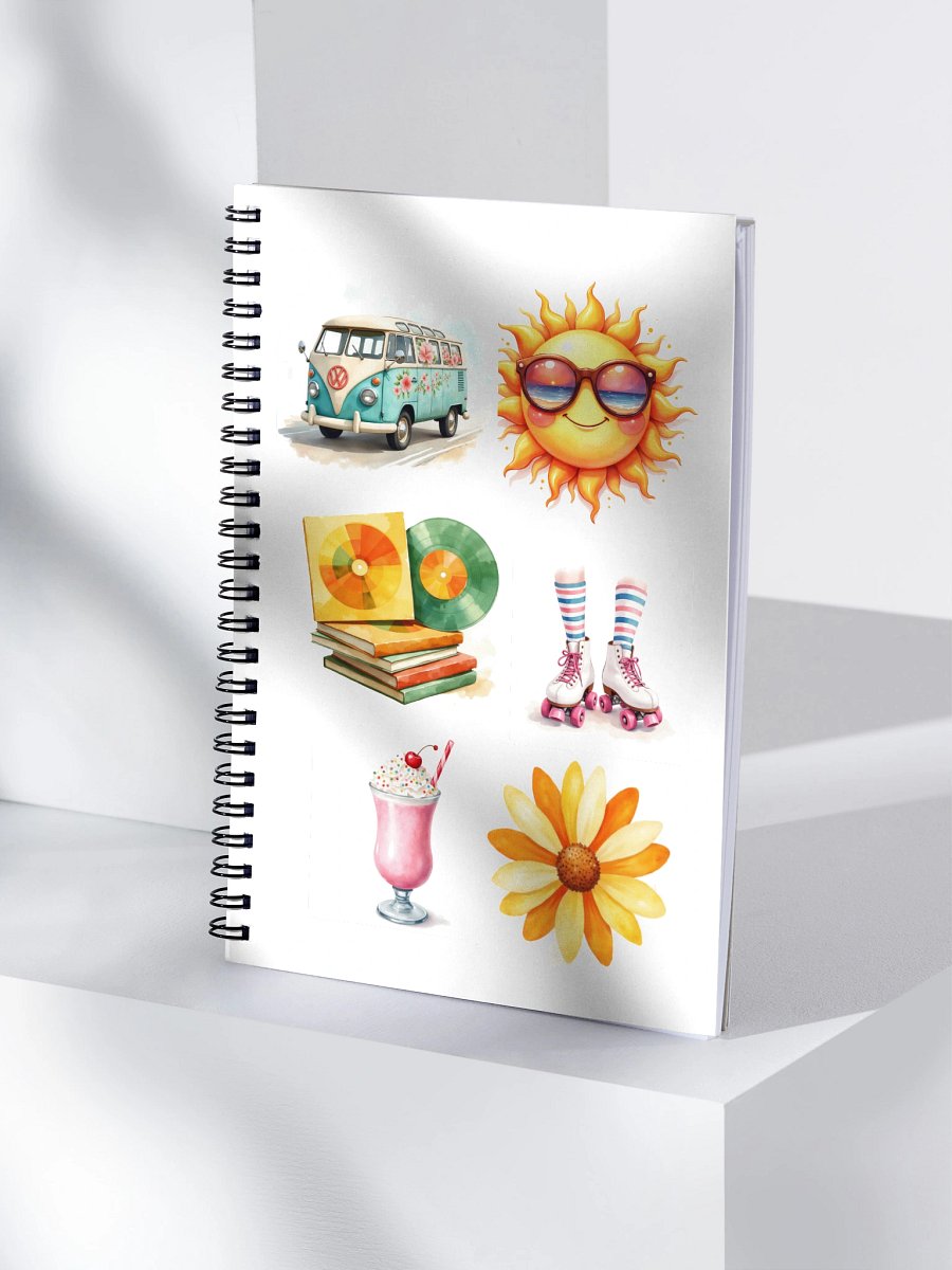 Retro Vibes Spiral Notebook product image (4)