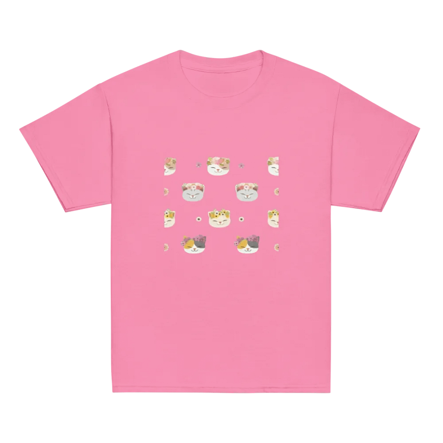 Kids T-Shirt Cat Flowers product image (2)