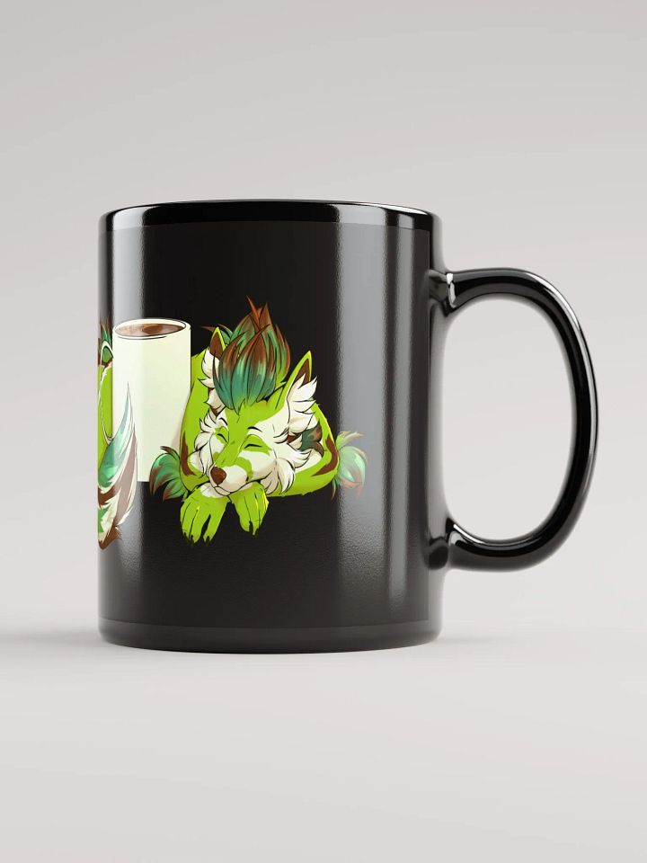 11oz Coffee Avocado Emblem Mug - Black product image (1)