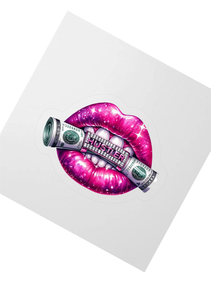 Hustler Lips Kiss Cut Stickers product image (5)