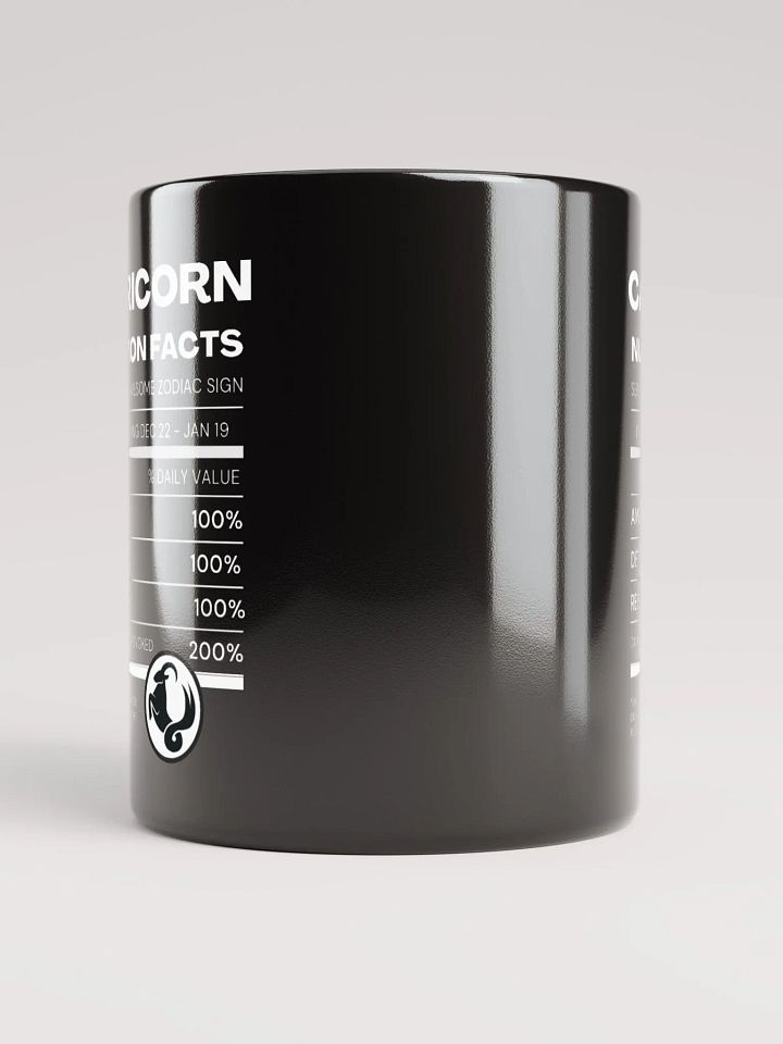 Capricorn Nutrition Facts Mug product image (2)
