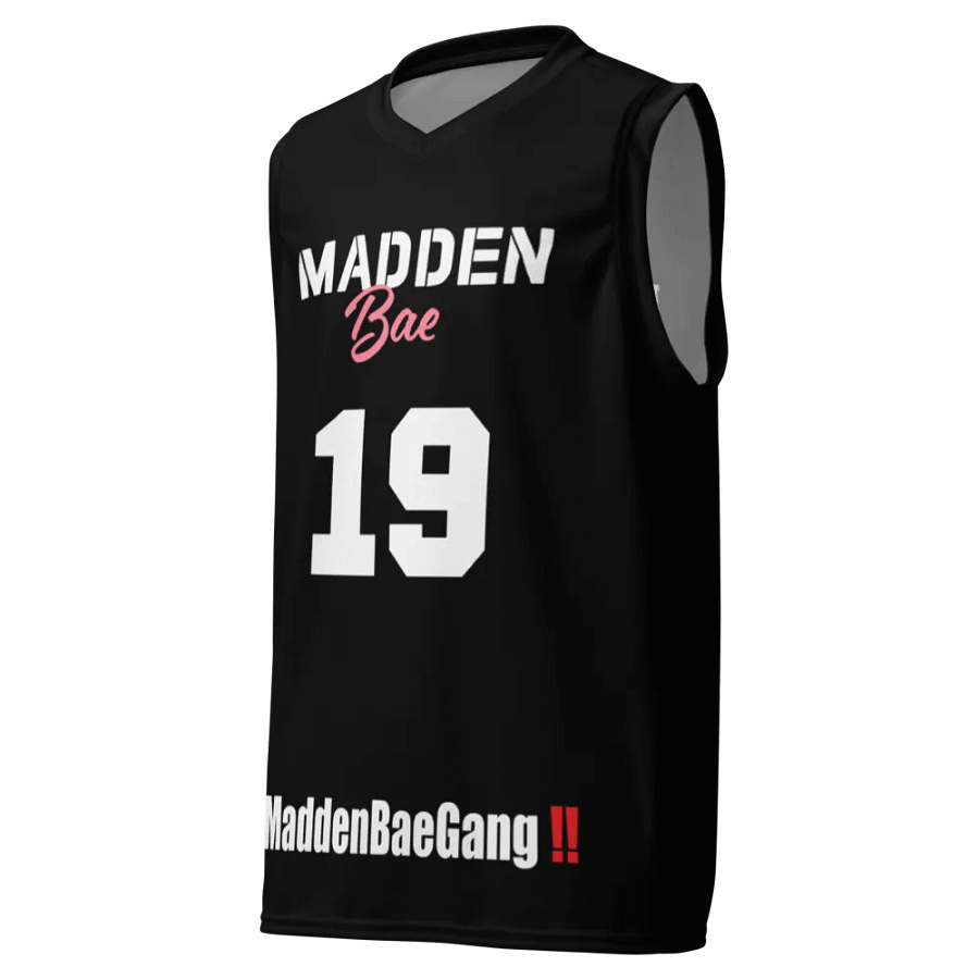 Madden Bae Jersey 👨‍🎨 (Black + White Logo) product image (5)