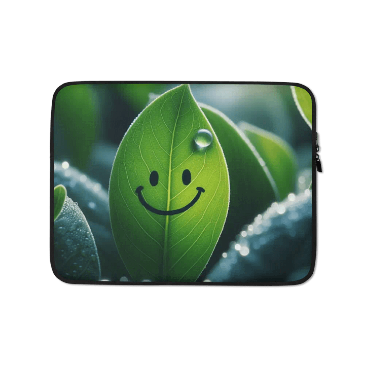 Happy Leaf Laptop Sleeve product image (1)