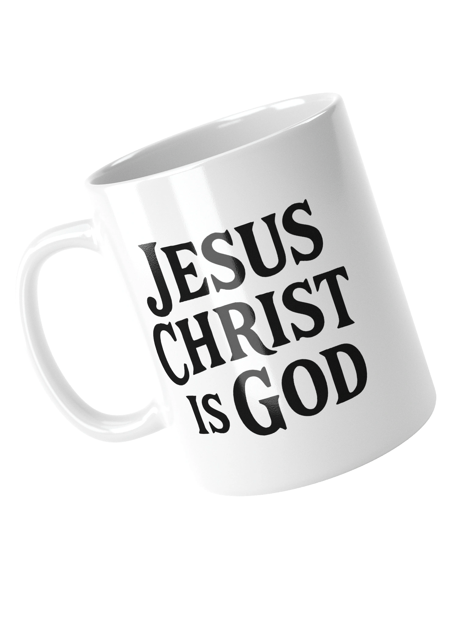 Jesus Christ Is God White Glossy Mug product image (4)