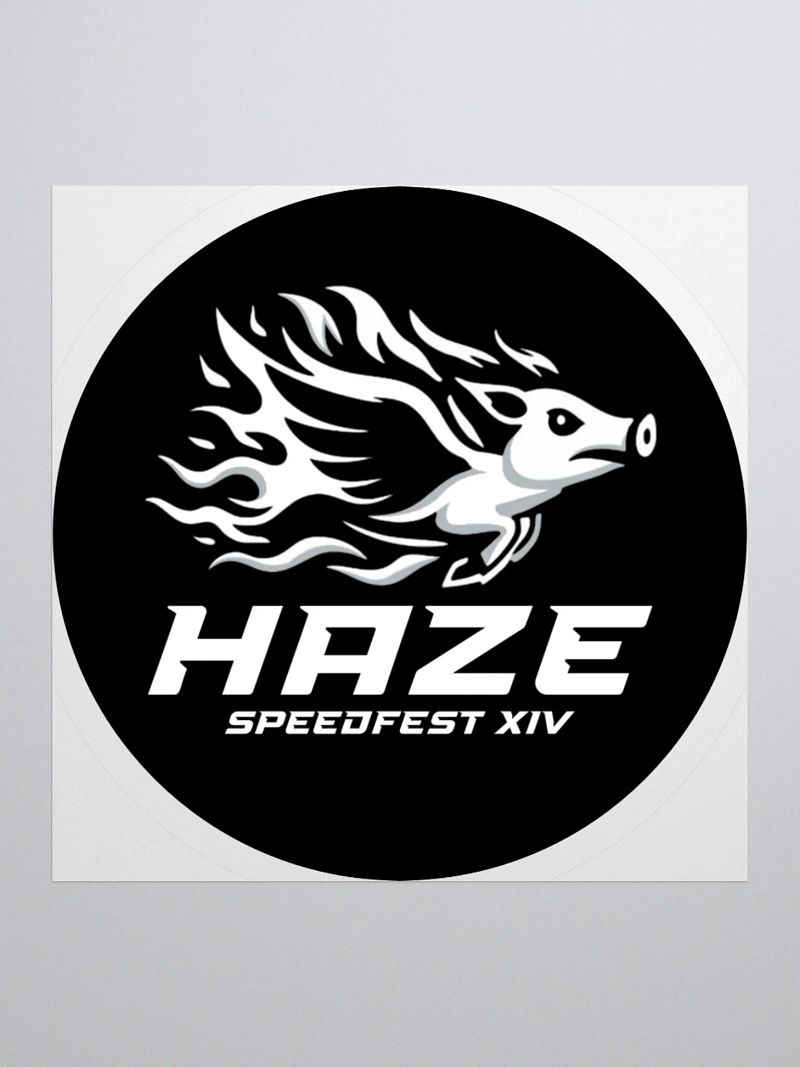 Haze Original Logo Circle Sticker