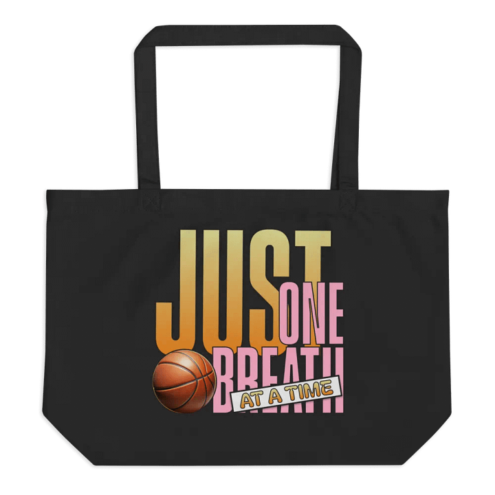 Just One Breath At A Time Basketball Gradient Tote product image (1)