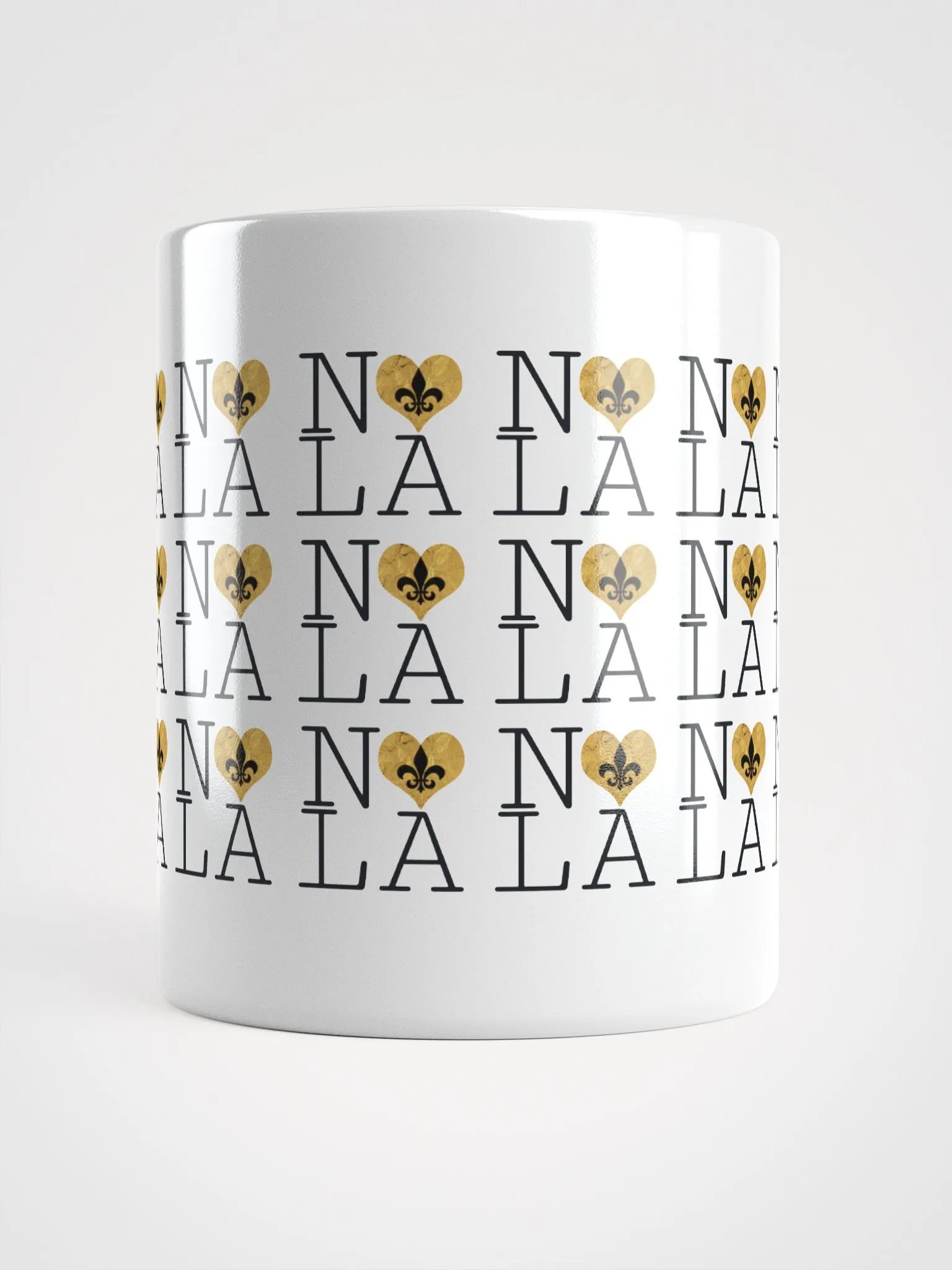 I LOVE NOLA **LEGACY MUG** (GOLD WRAP HEART INFINITY WALL) product image (5)