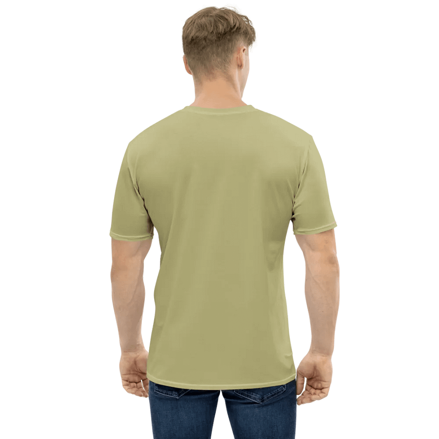 Plain Medium Yellow True Summer Men's Crewneck Polyester Heavyweight Premium T-Shirt by Treasure Pie product image (3)