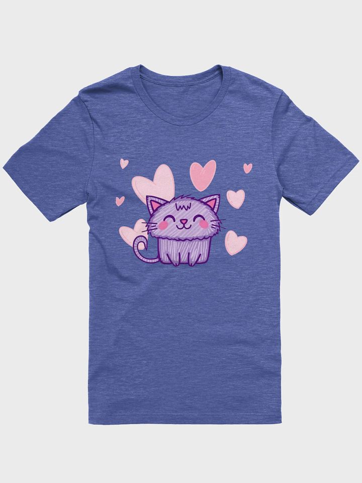 Fluffy Love - Purple Cat Illustration T-Shirt product image (5)