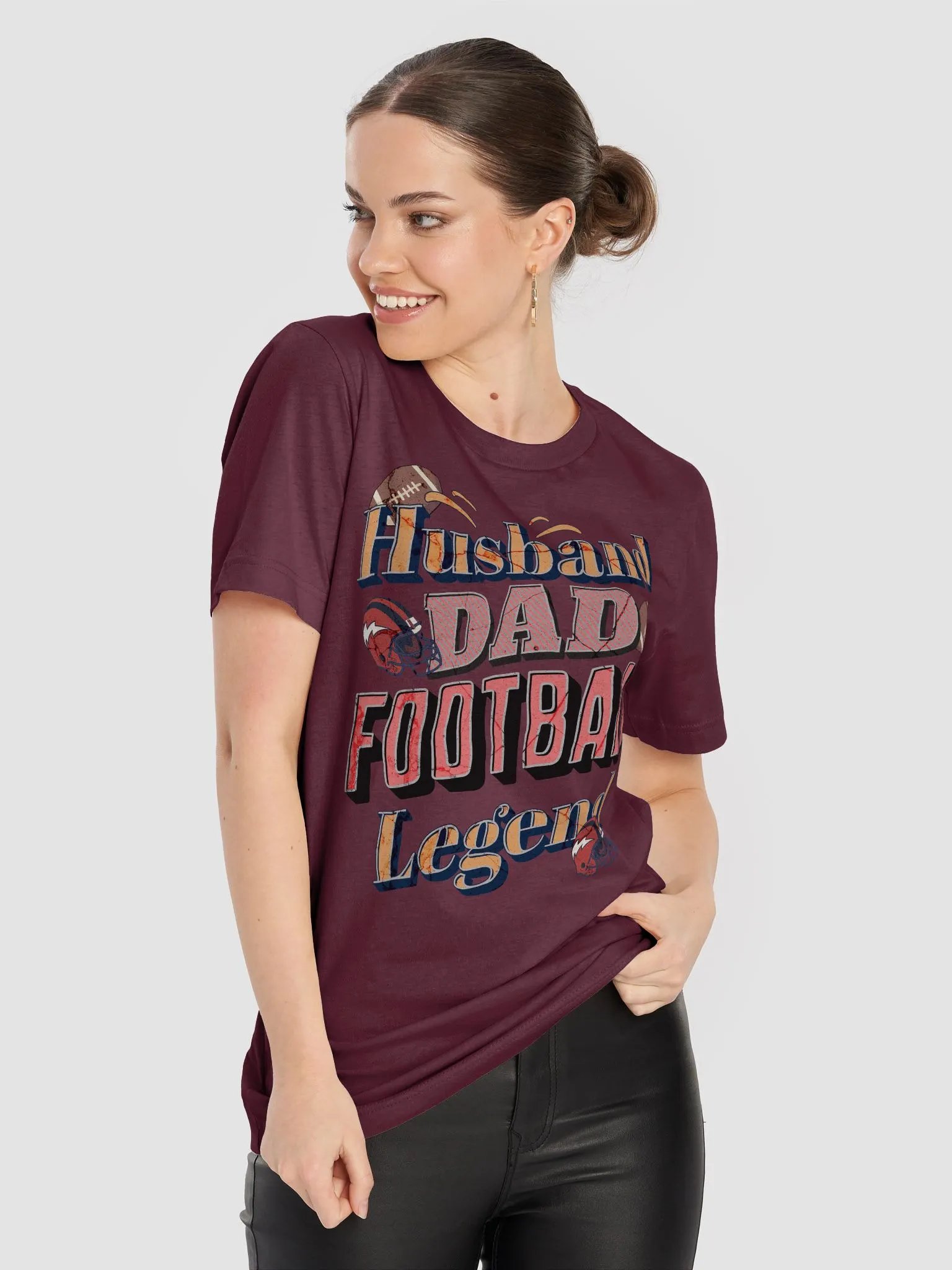 Husband Dad Football Legend Legendary T-Shirt product image (5)