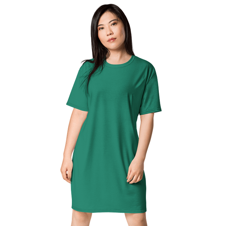 Oversized T-Shirt Dress - Enchanting Elf Green, Sizes 2XS-6XL product image (1)