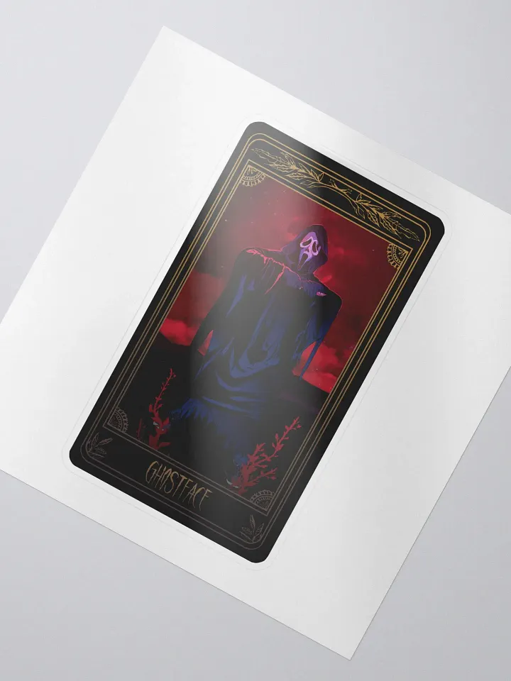 Ghostface Tarot Card Sticker product image (2)