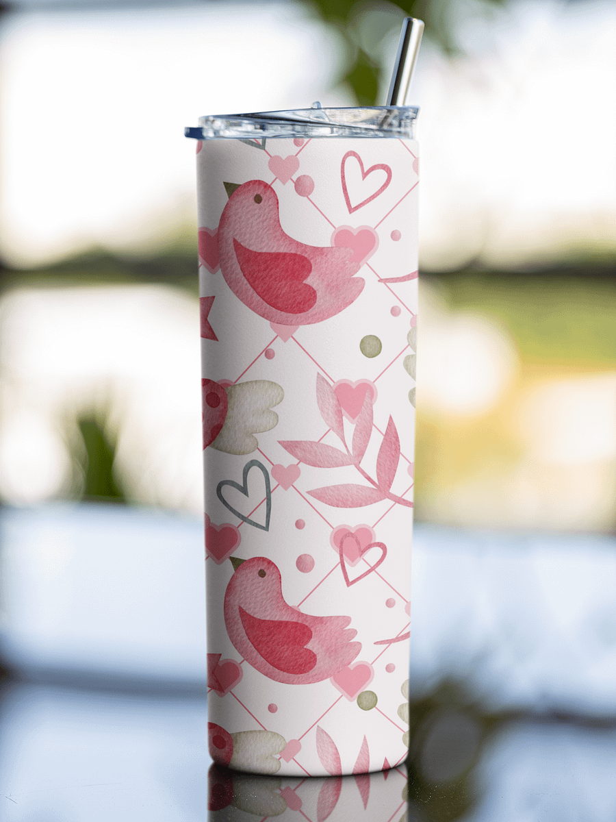 Hearts On Wings Skinny Tumbler Wrap product image (3)