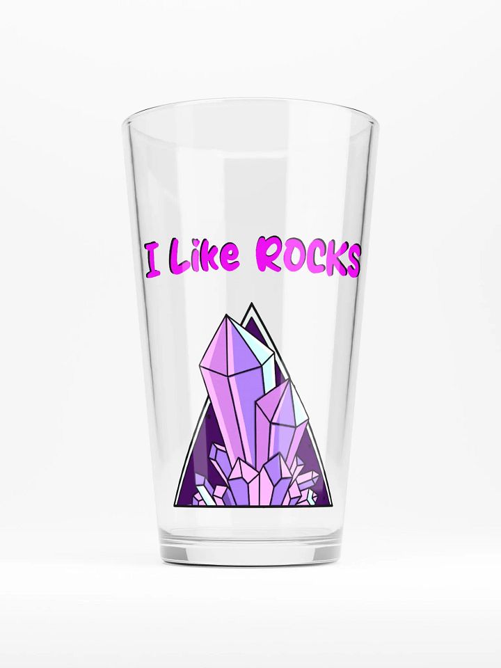 I Like Rocks Pint Glass product image (1)