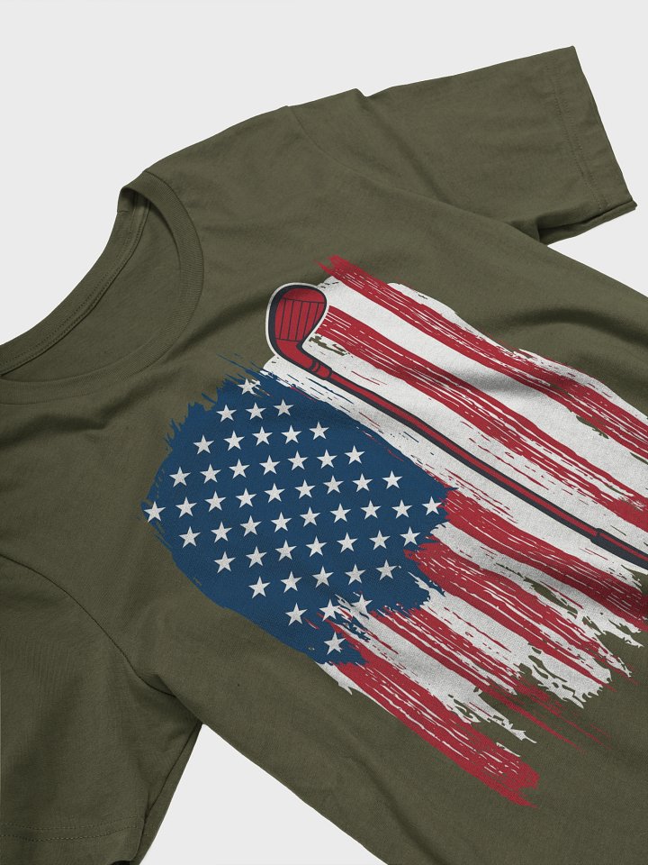 USA Flag Golfing Patriotic Flag T-Shirt product image (2)