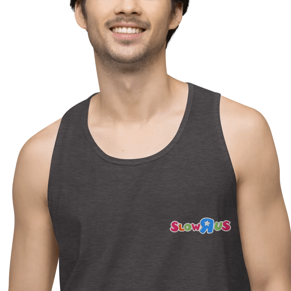 SLOW-R-US UNISEX EMBROIDERED SLEEVELESS TEE product image (9)