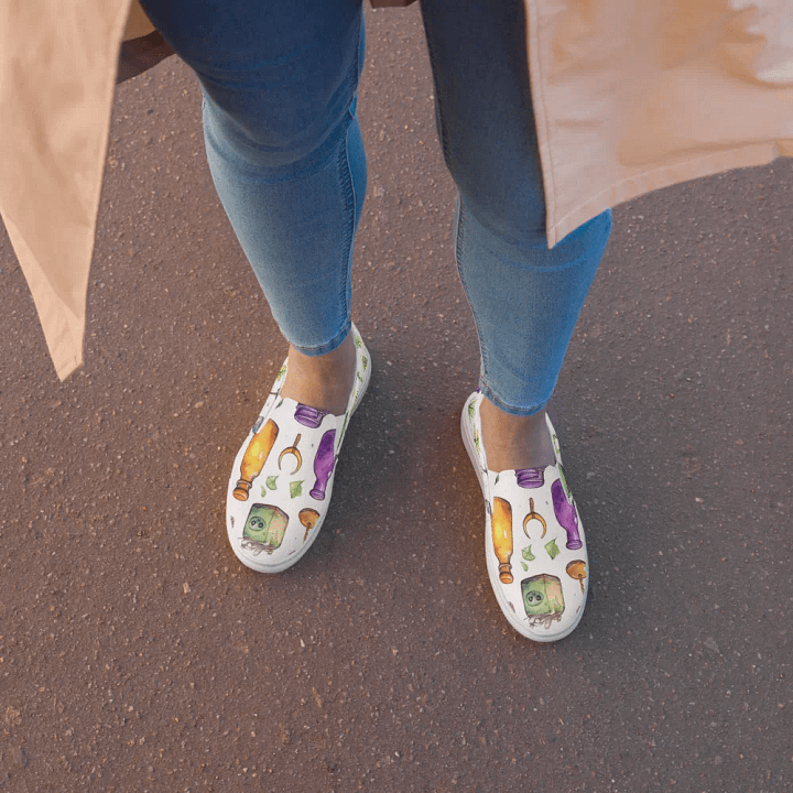 Women's Slip-On Canvas Shoes 💜 Mysterious Sweet product image (2)