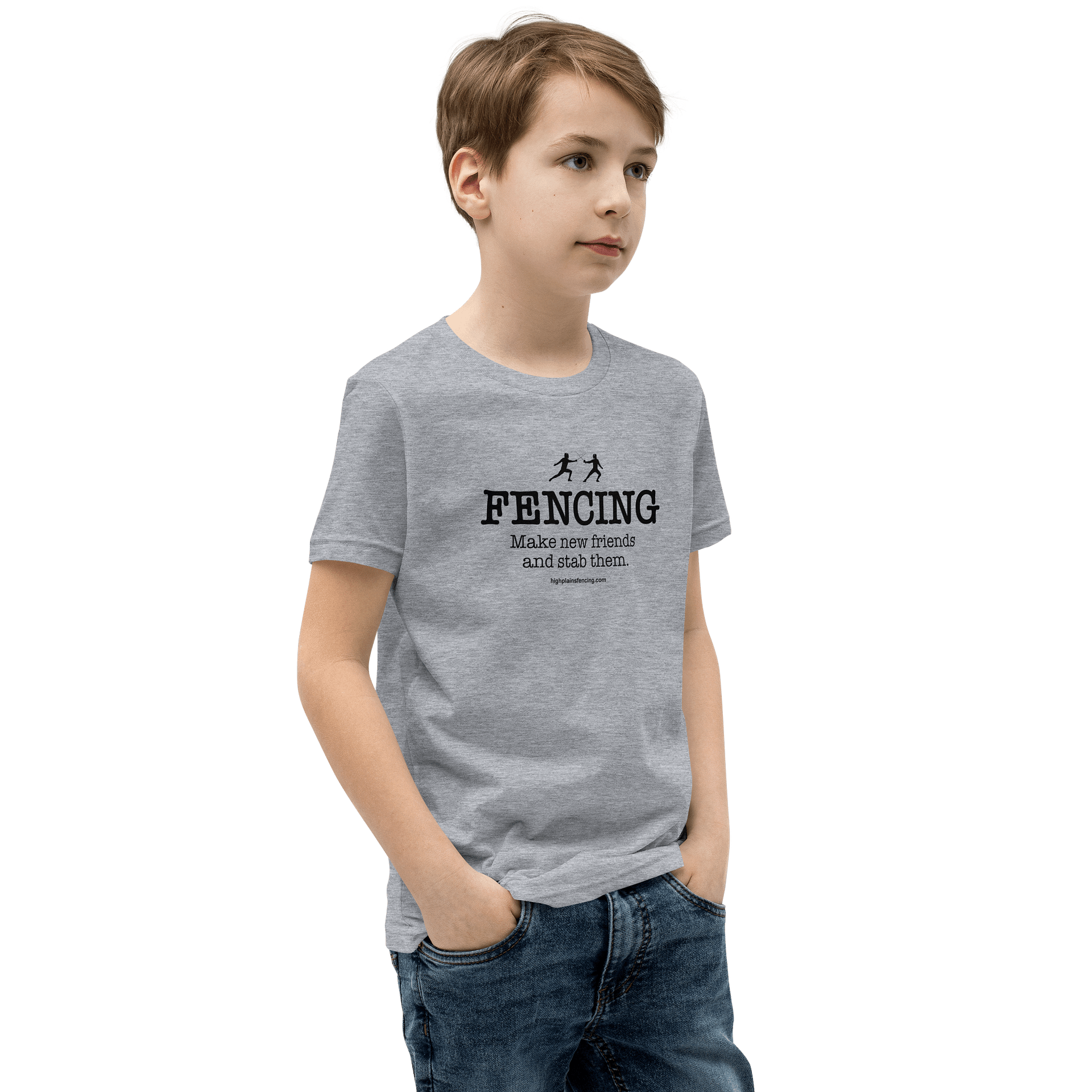 FENCING Make new friends ...Youth T-Shirt product image (9)