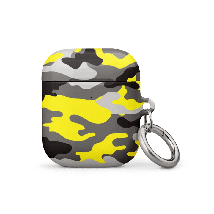 Yellow Camo AirPod Case product image (1)