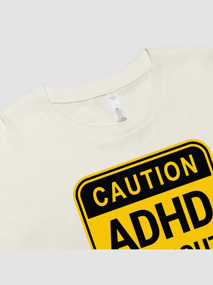 CAUTION: ADHD BURNOUT Women's Crop Top product image (2)