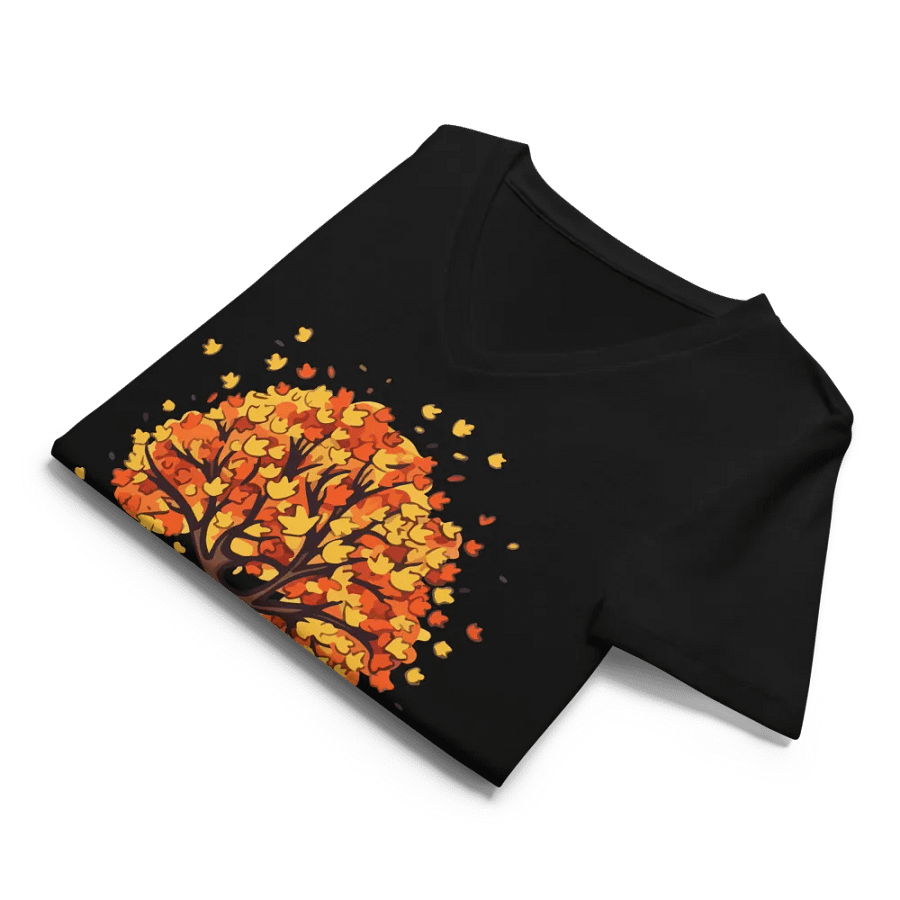 Autumn Vibes Tree V-Neck Tee product image (10)