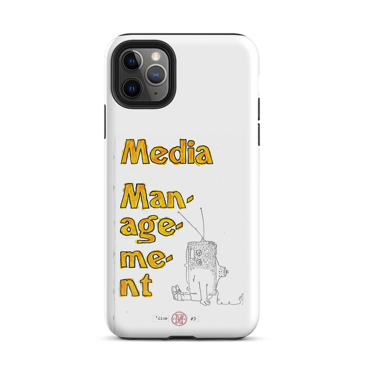 Media Management Zine Cover iPhone Case product image (51)