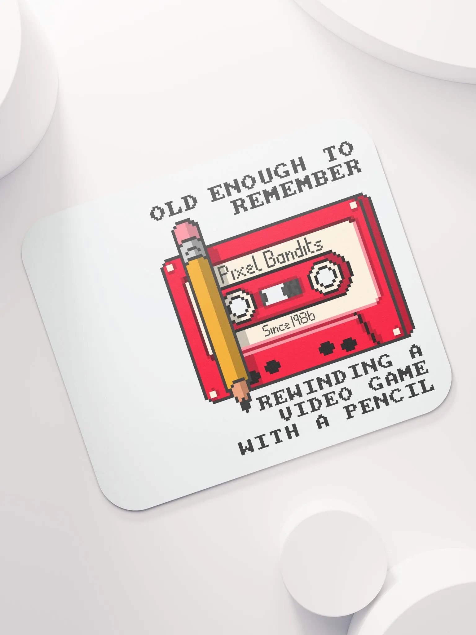 Retro Gaming Pencil Mouse Mat product image (7)