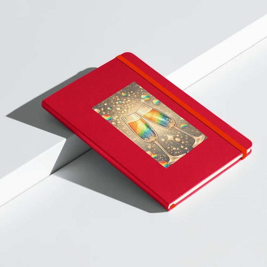 Rainbow Champagne Celebration Journal / Guestbook - RED product image (9)