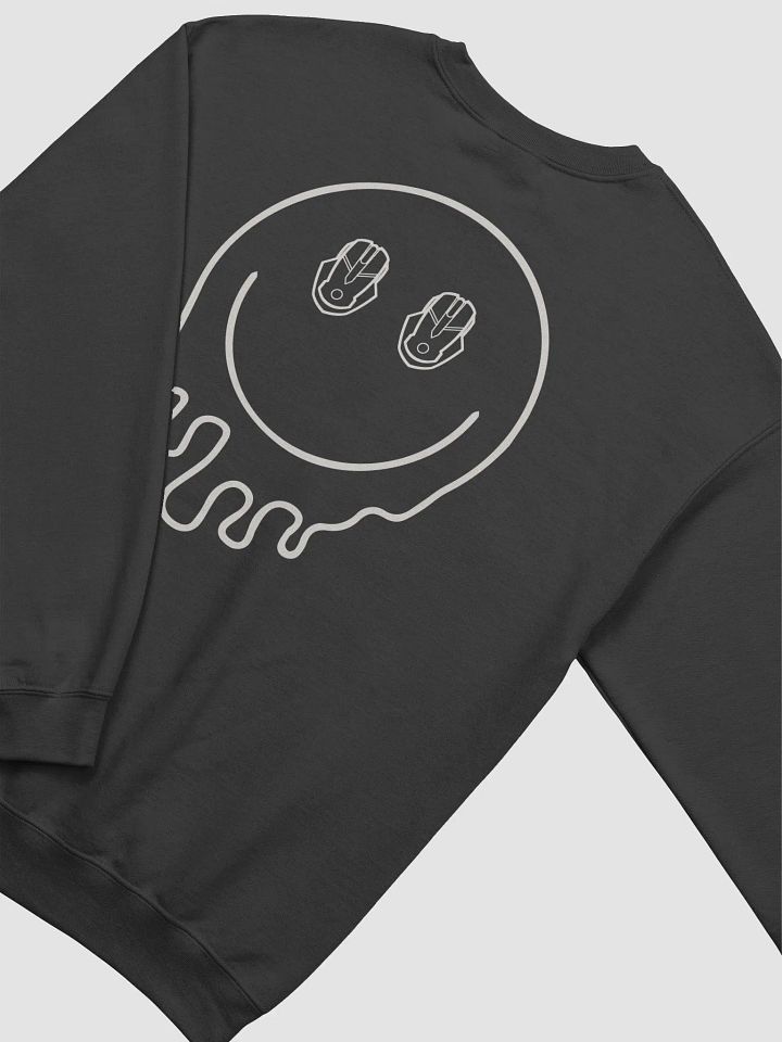 Drip Smiley Face Crewneck (White) product image (2)
