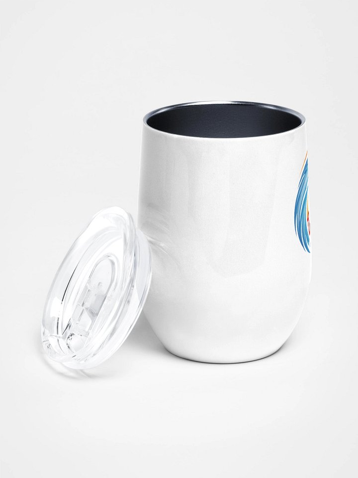 Rule # 7 Wine Tumbler Blue and Orange product image (2)