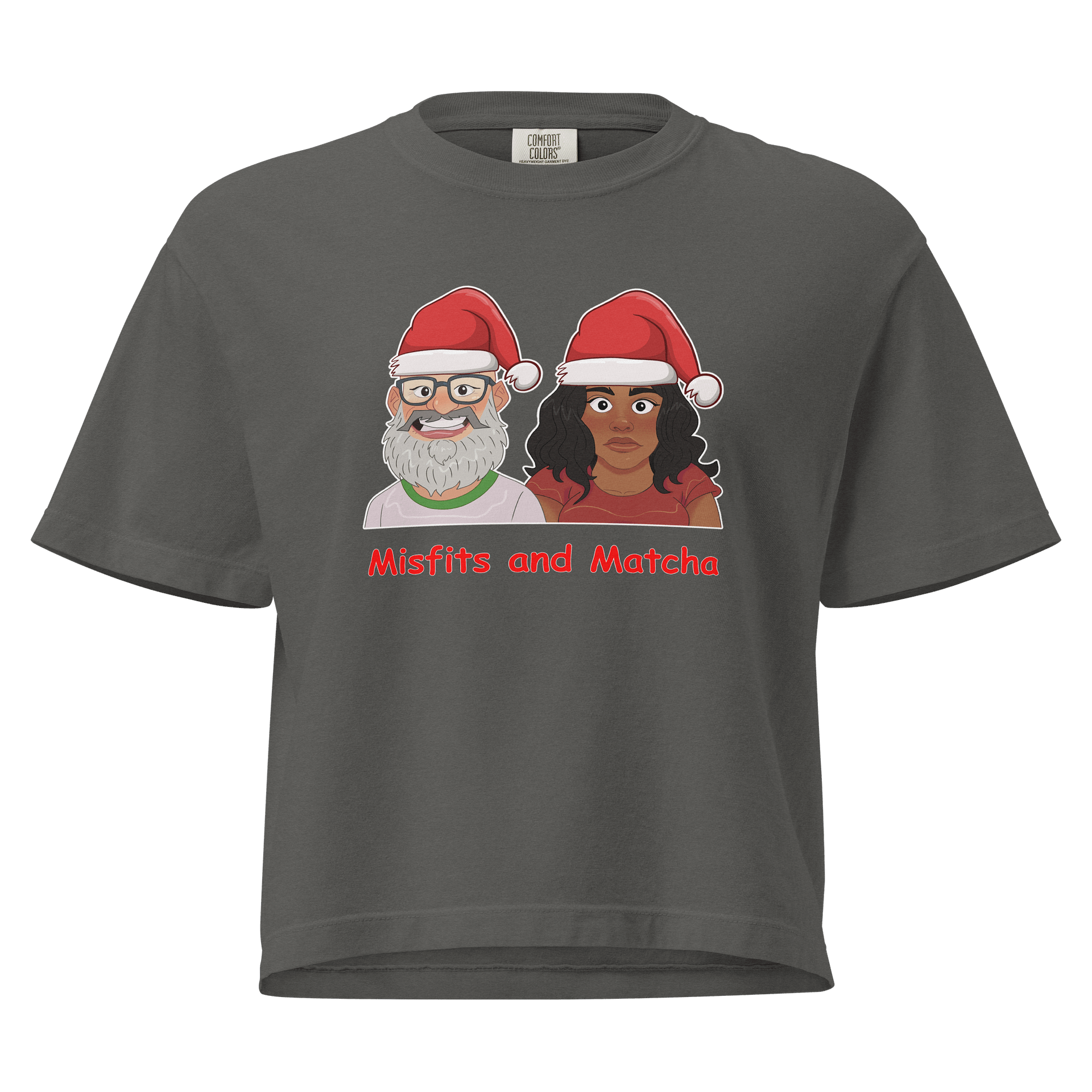 Women's Misfits and Matcha Santa Hats Boxy Tee product image (13)