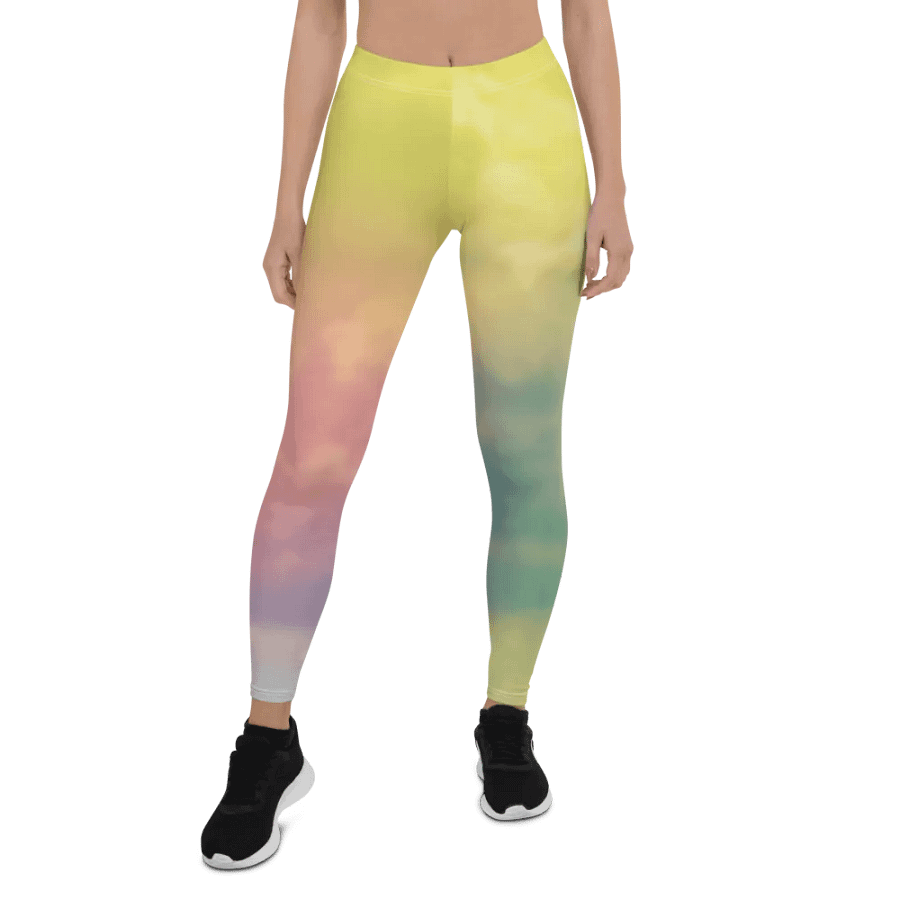 Blur cloud rainbow Design Legging - V12 product image (1)