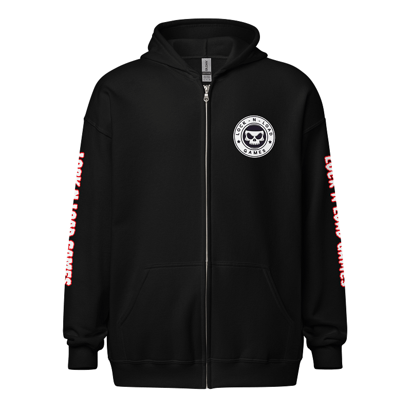 Skull Logo Zip Hoodie