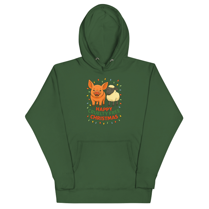 Happy Cruelty Free Christmas Hoodie product image (2)