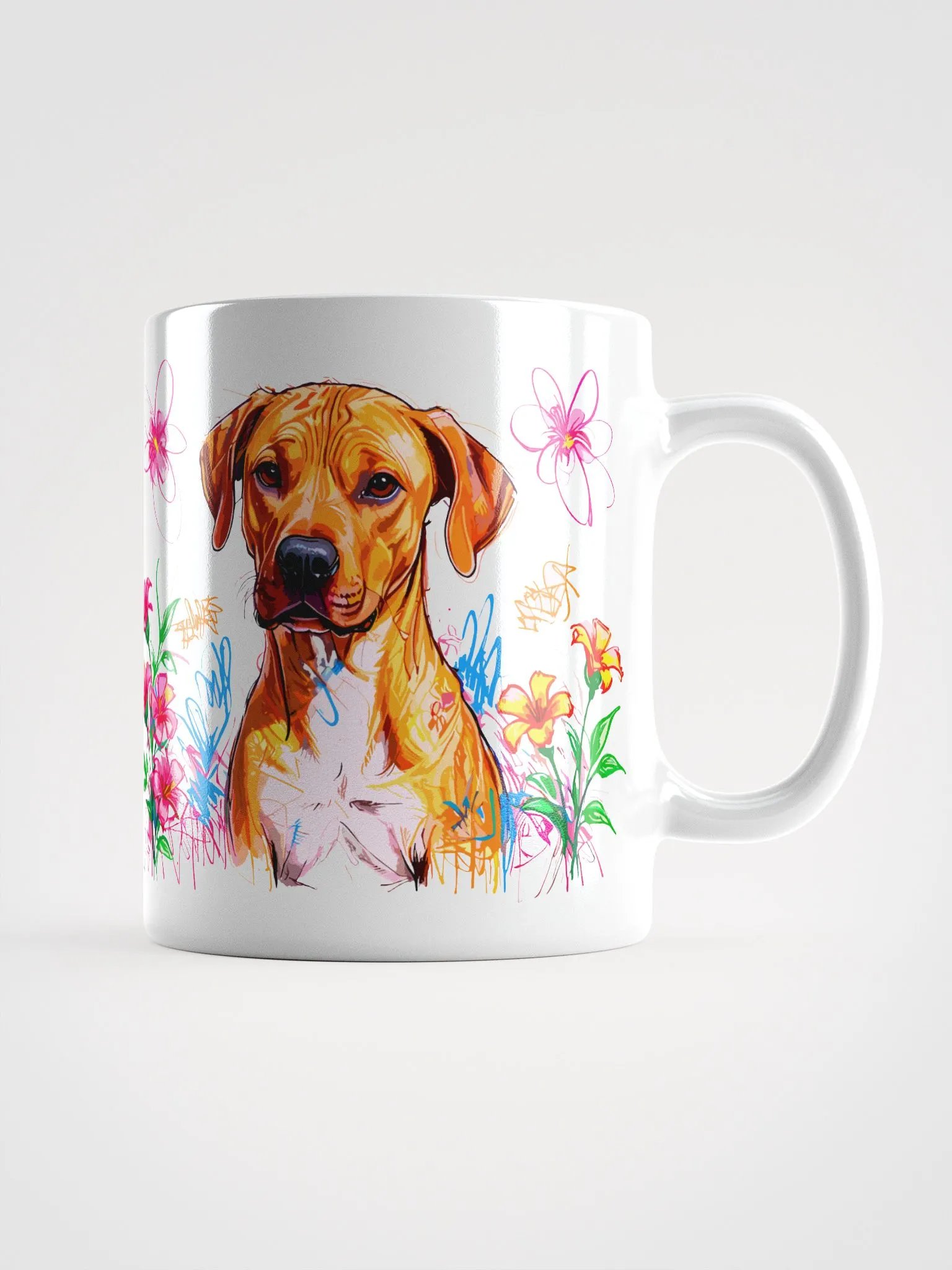 Scribbles Rhodesian Ridgeback 8 , Mug product image (1)