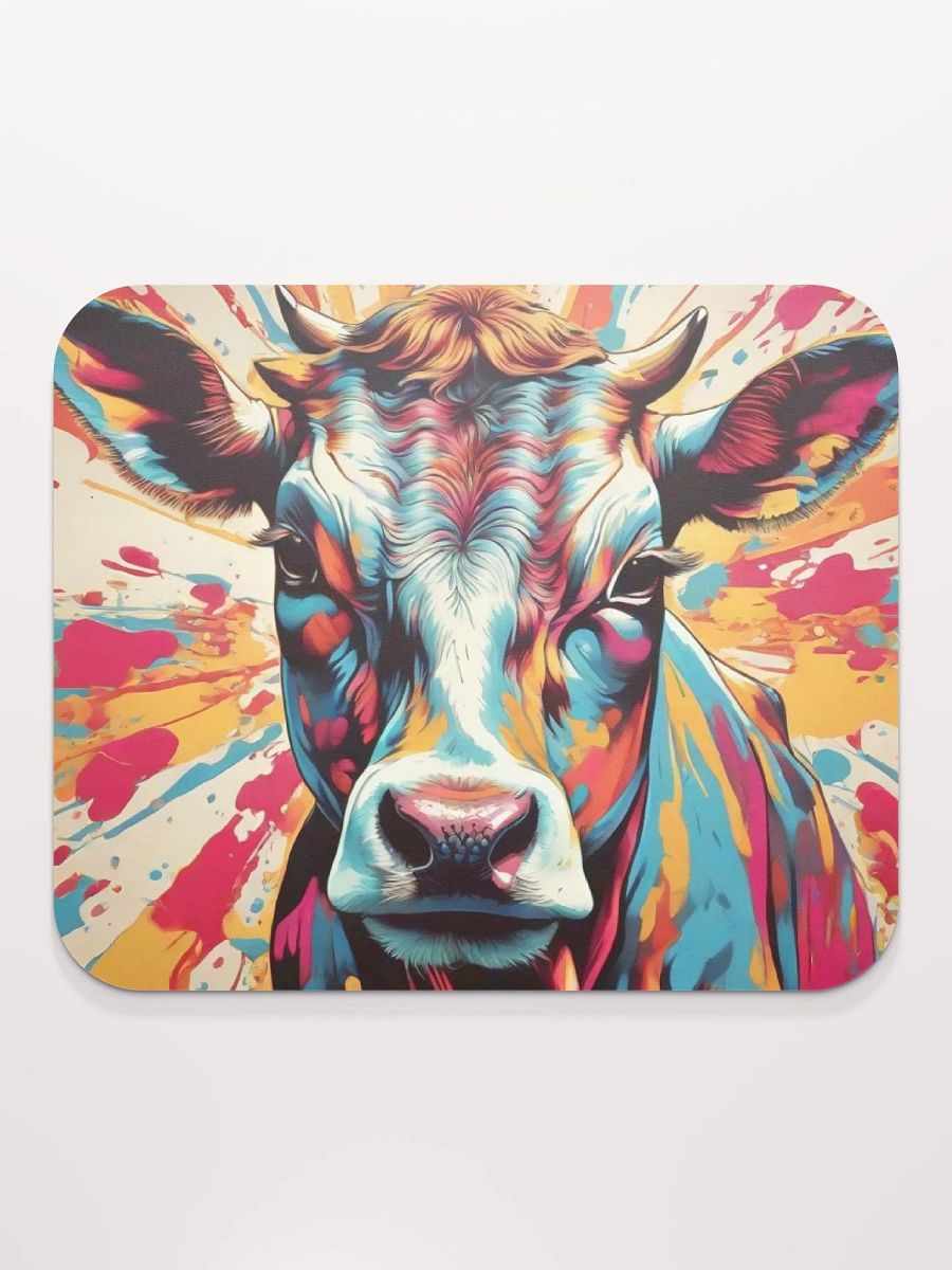 Cow pop-art mouse pad product image (2)